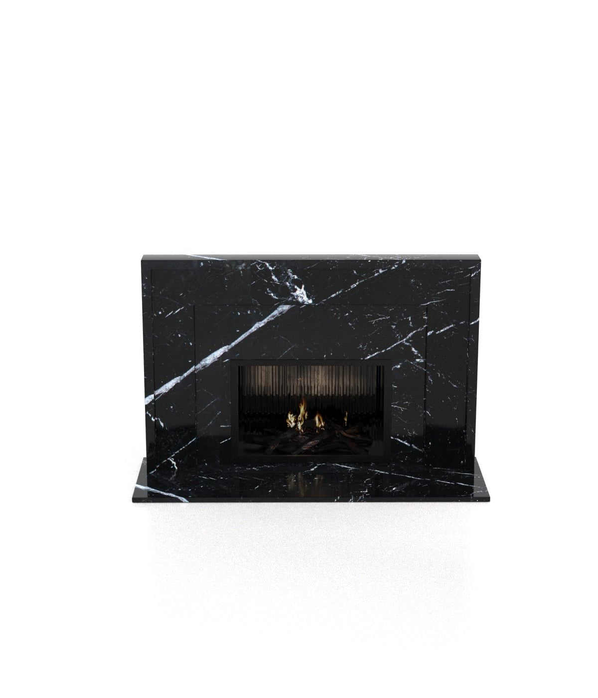 Andromeda Tiered Marble Surround Stone Fireplace