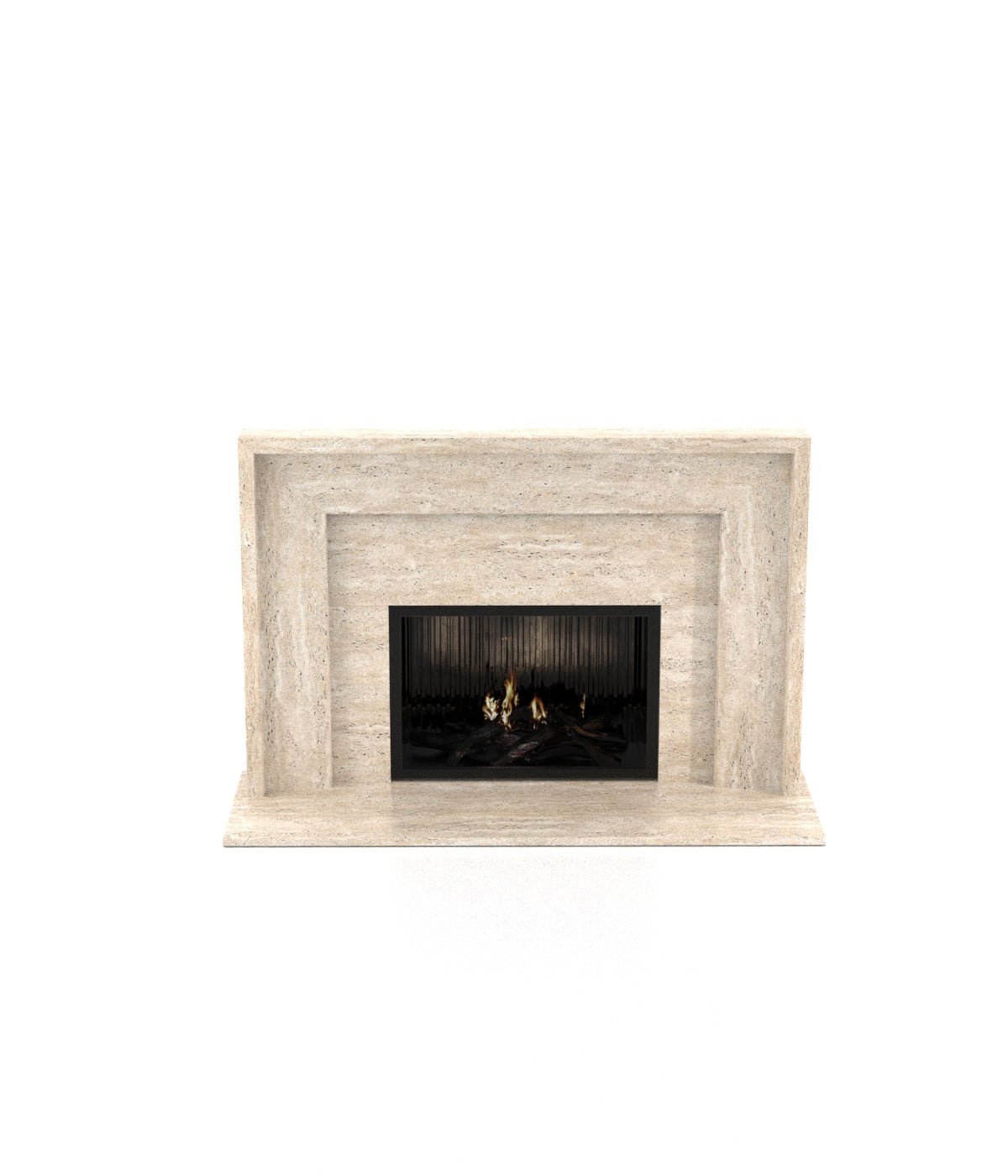 Andromeda Tiered Marble Surround Stone Fireplace