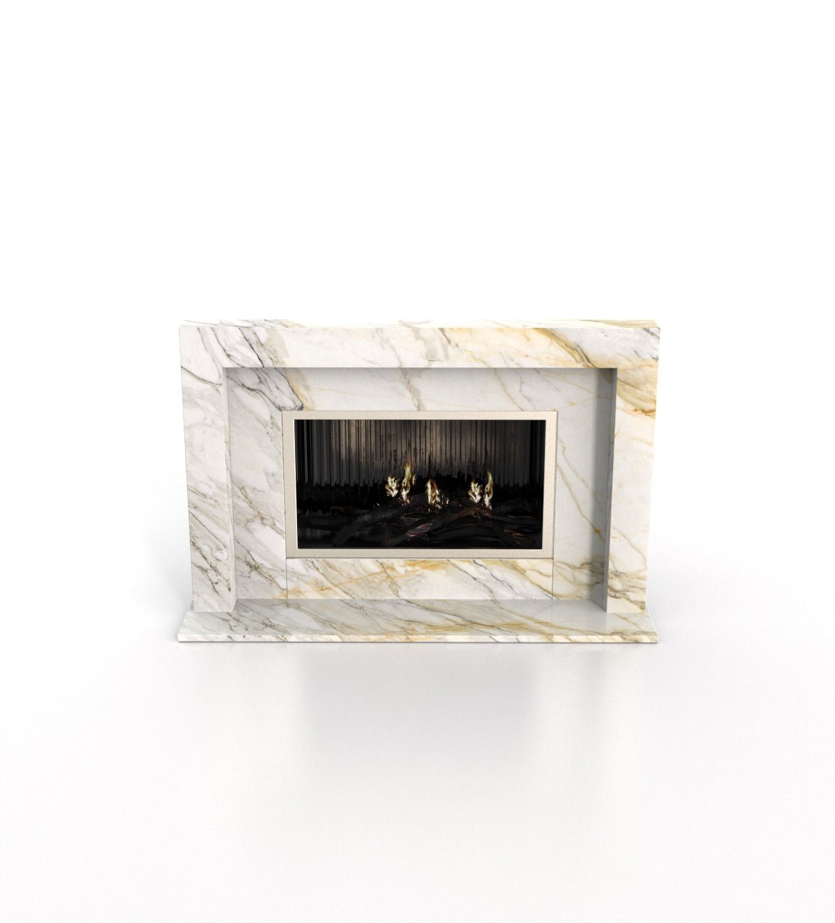 Anubis Marble Stone Fireplace