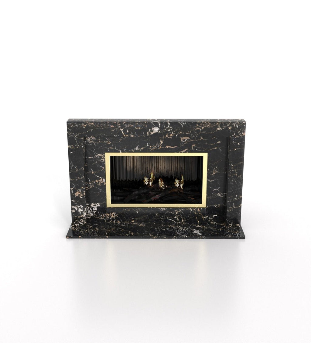 Anubis Marble Stone Fireplace