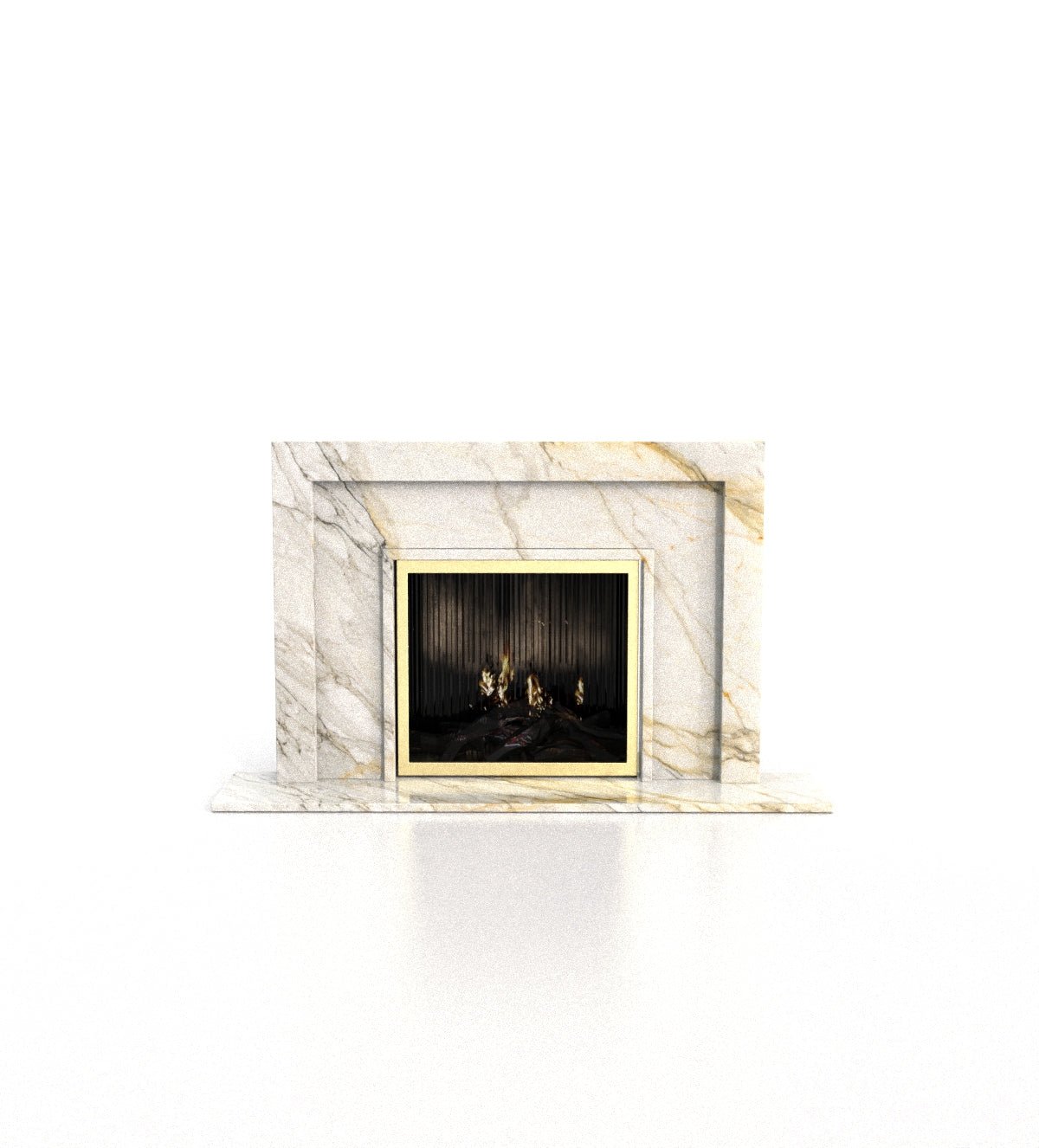 Apollo Marble Stone Fireplace