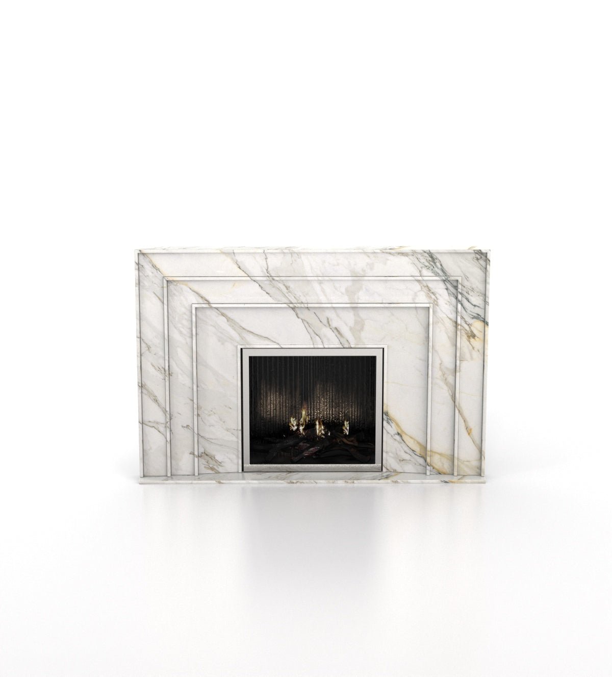 Aristotle Marble Stone Fireplace