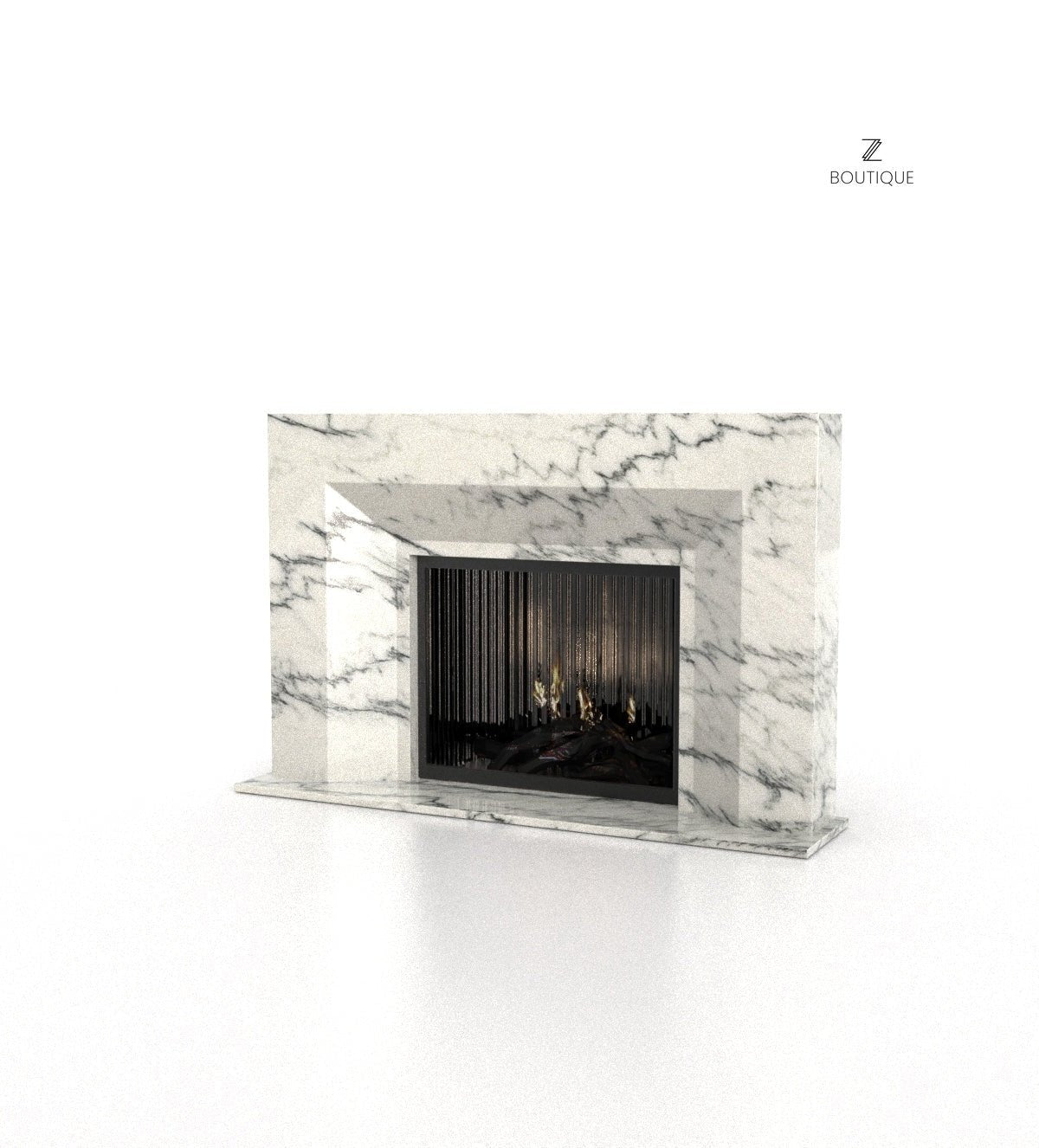 Athena Marble Stone Fireplace
