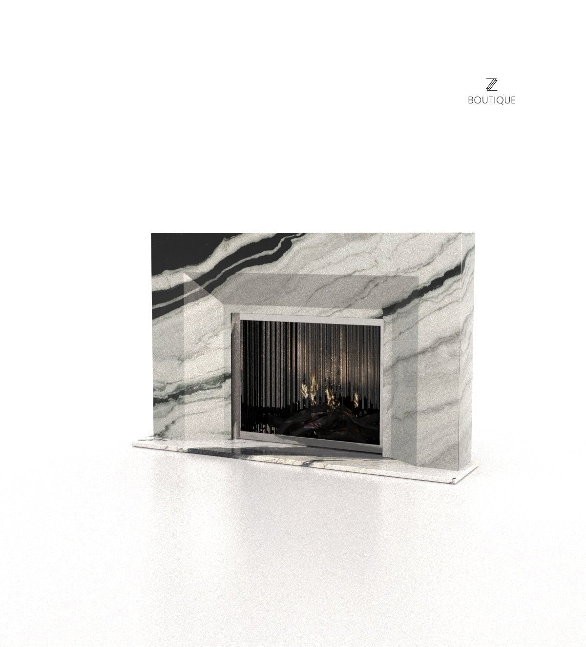 Athena Marble Stone Fireplace