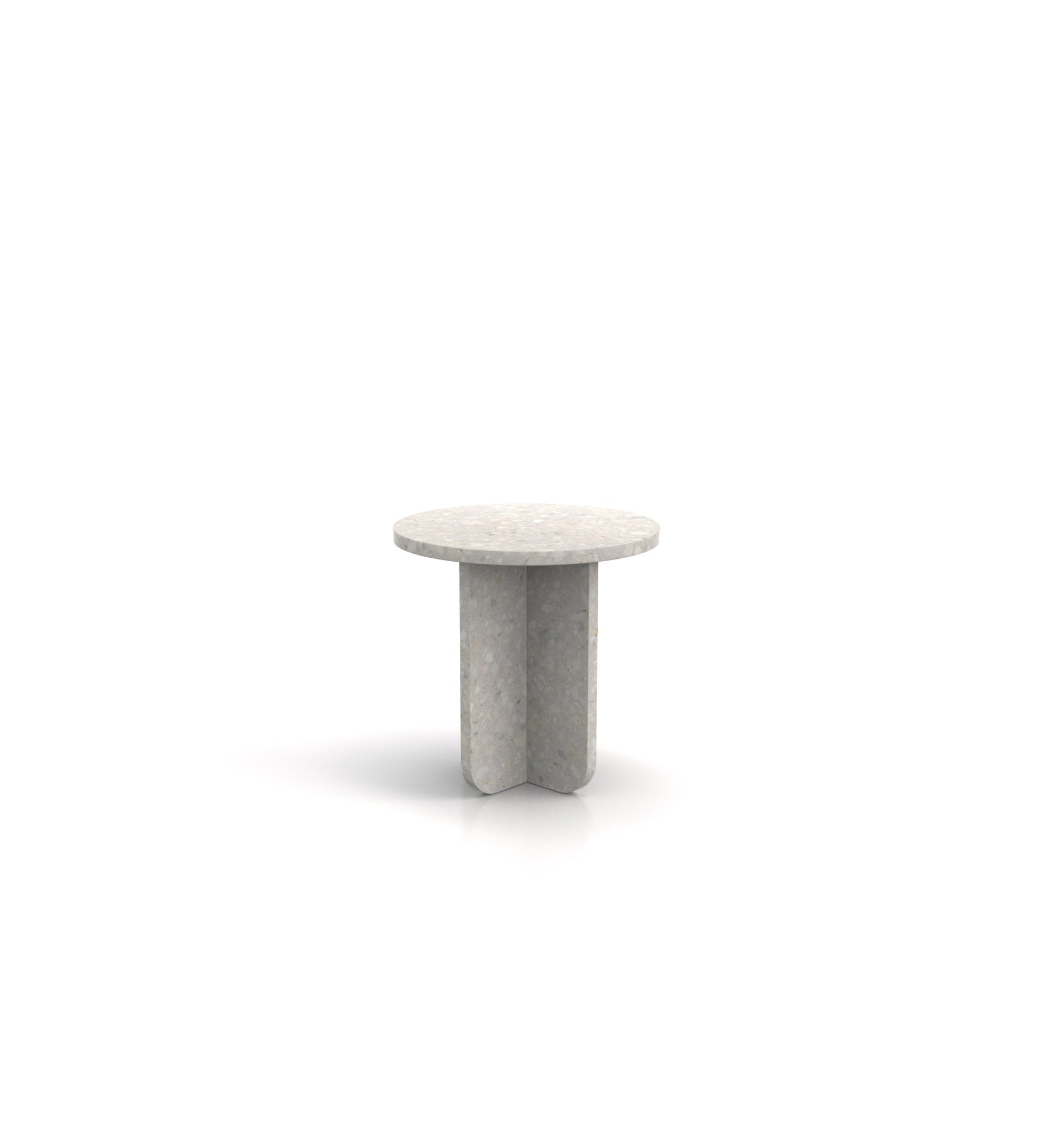 Round Top Marble Stone Modern Side End Table