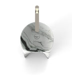 Black White Marble Capri Washbasin - Top View Detail | Stonegems