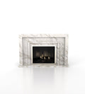 Calacatta Extra Marble Cassiopeia Stone Fireplace Surround - Front View | Stonegems
