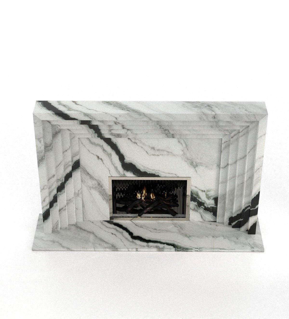 Colossus Marble Stone Fireplace