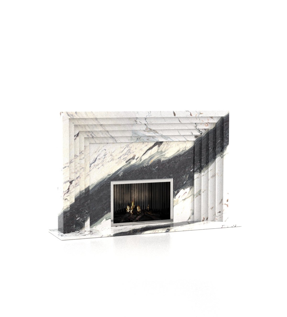 Colossus Marble Stone Fireplace