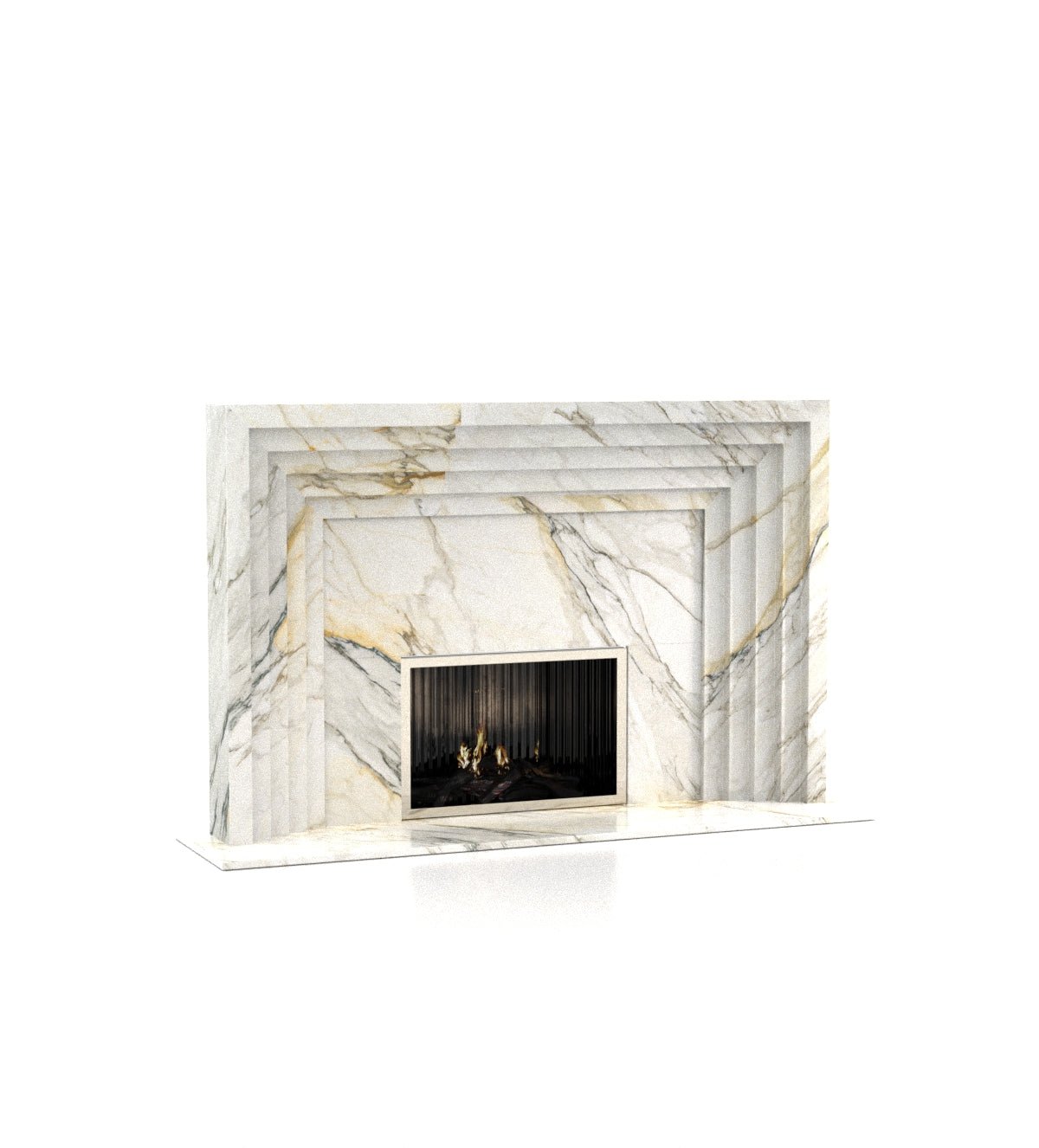 Colossus Marble Stone Fireplace