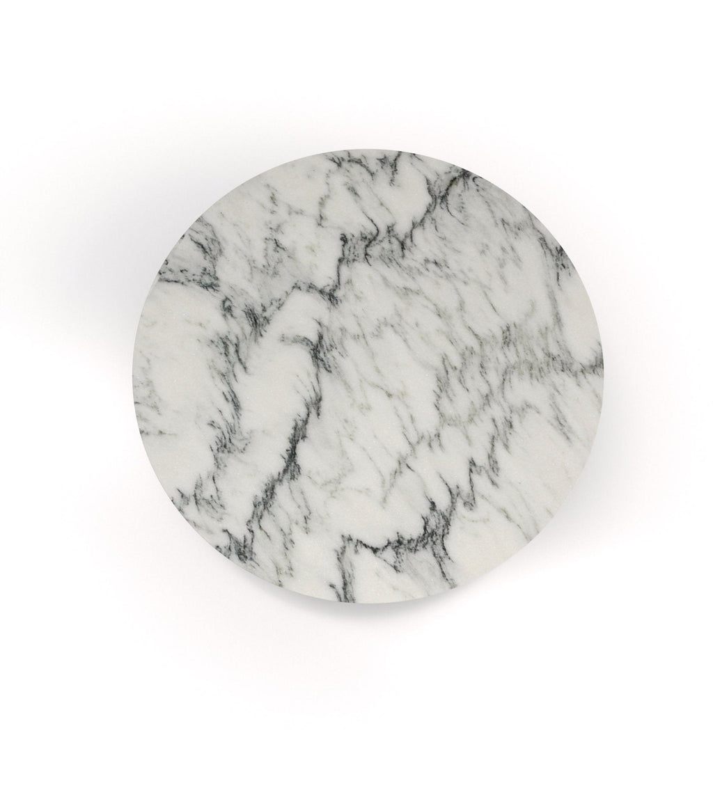 White Marble Stone Pyramid Coffee Table - Top View | Stonegems