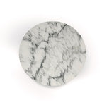 White Marble Stone Pyramid Coffee Table - Top View | Stonegems
