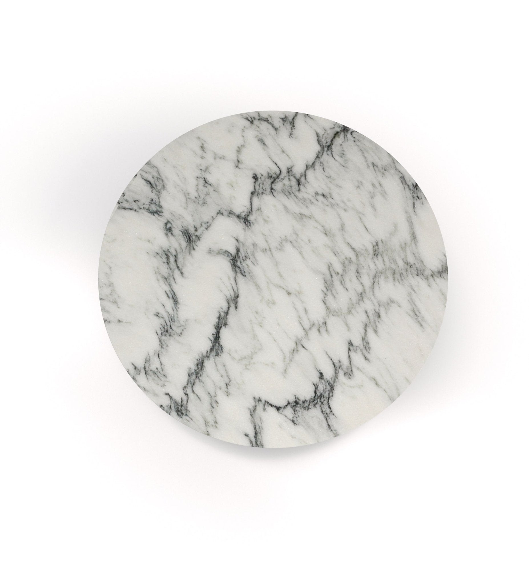 White Marble Stone Pyramid Coffee Table - Top View | Stonegems