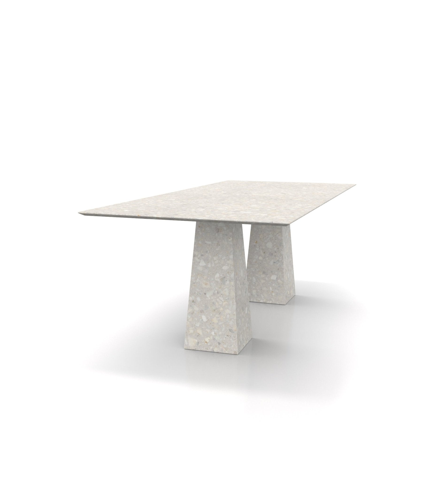Light Stone Copernico Dining Table - Corner Perspective | Stonegems