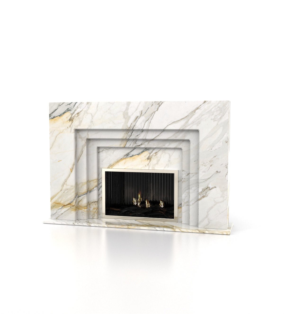 Cronos Marble Stone Fireplace