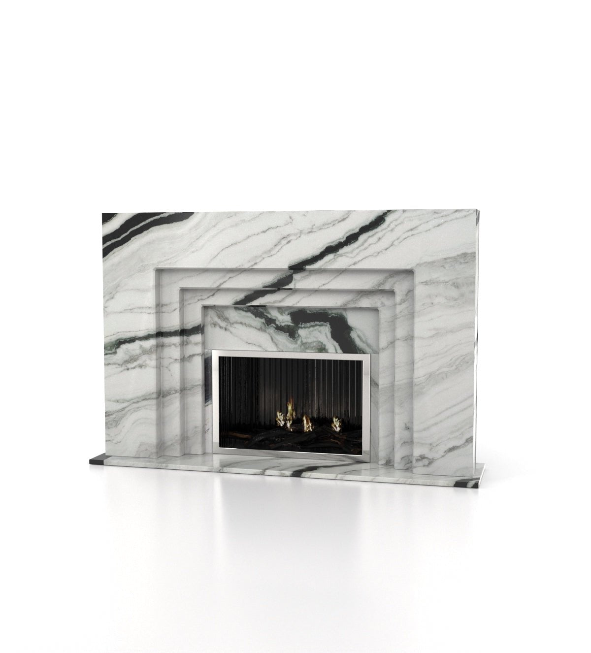 Cronos Marble Stone Fireplace