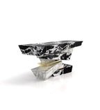 Abstract Marble Stone Modern Console Table