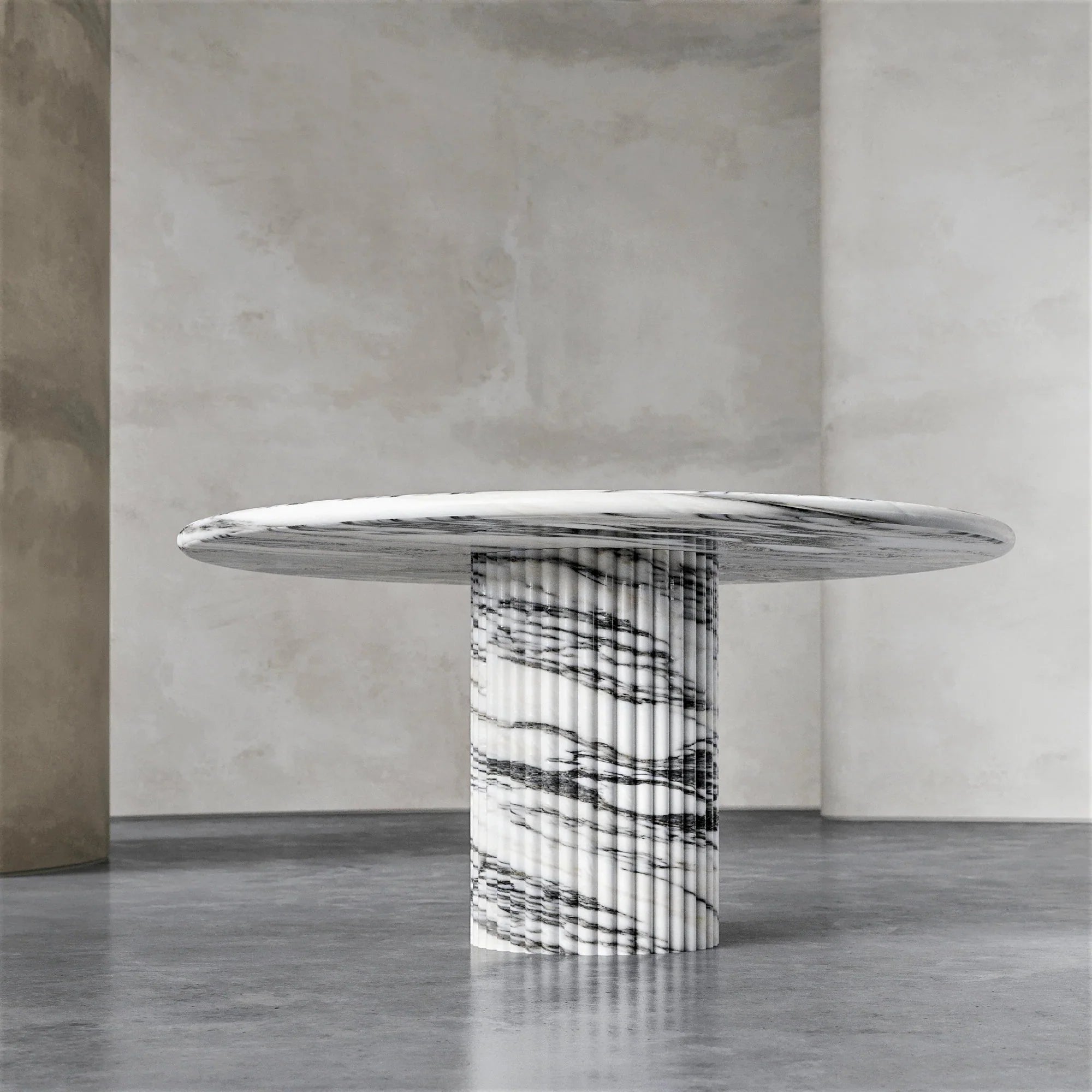 Petite Round Marble Stone Dining Table