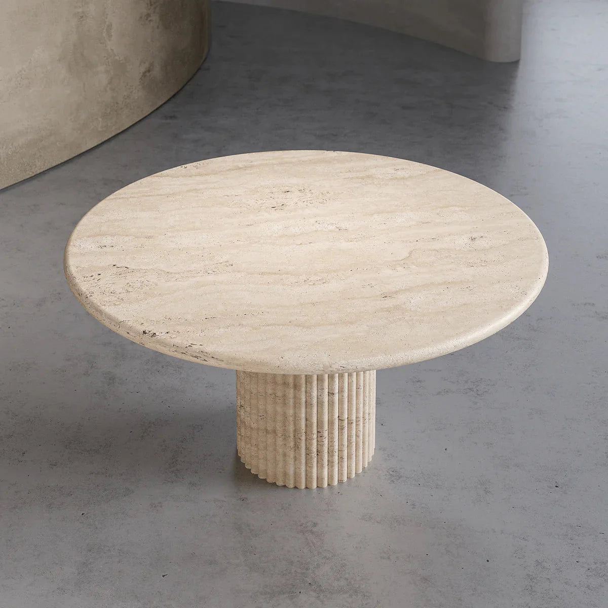 Petite Round Marble Stone Dining Table
