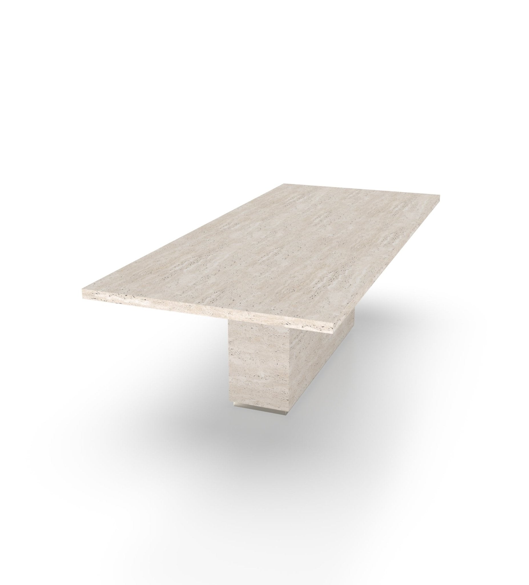 Long Rectangular Marble Stone Modern Dining Table