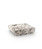 Square Marble Stone Plinth Modern Coffee Table