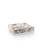 Square Marble Stone Plinth Modern Coffee Table