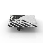 Marble Gemini Coffee Table Crisscross Pattern - Top View | Stonegems