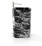 Black White Marble Infinity Washbasin - Front Angle View | Stonegems