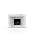 Bianco Carrara Marble La Gabby 64 Fireplace Surround - Front View | Stonegems