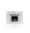 Bianco Carrara Marble La Gabby 76 Fireplace Surround - Front View | Stonegems