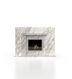 Calacatta Gold Marble La Gabby 76 Fireplace Surround - Direct Front | Stonegems
