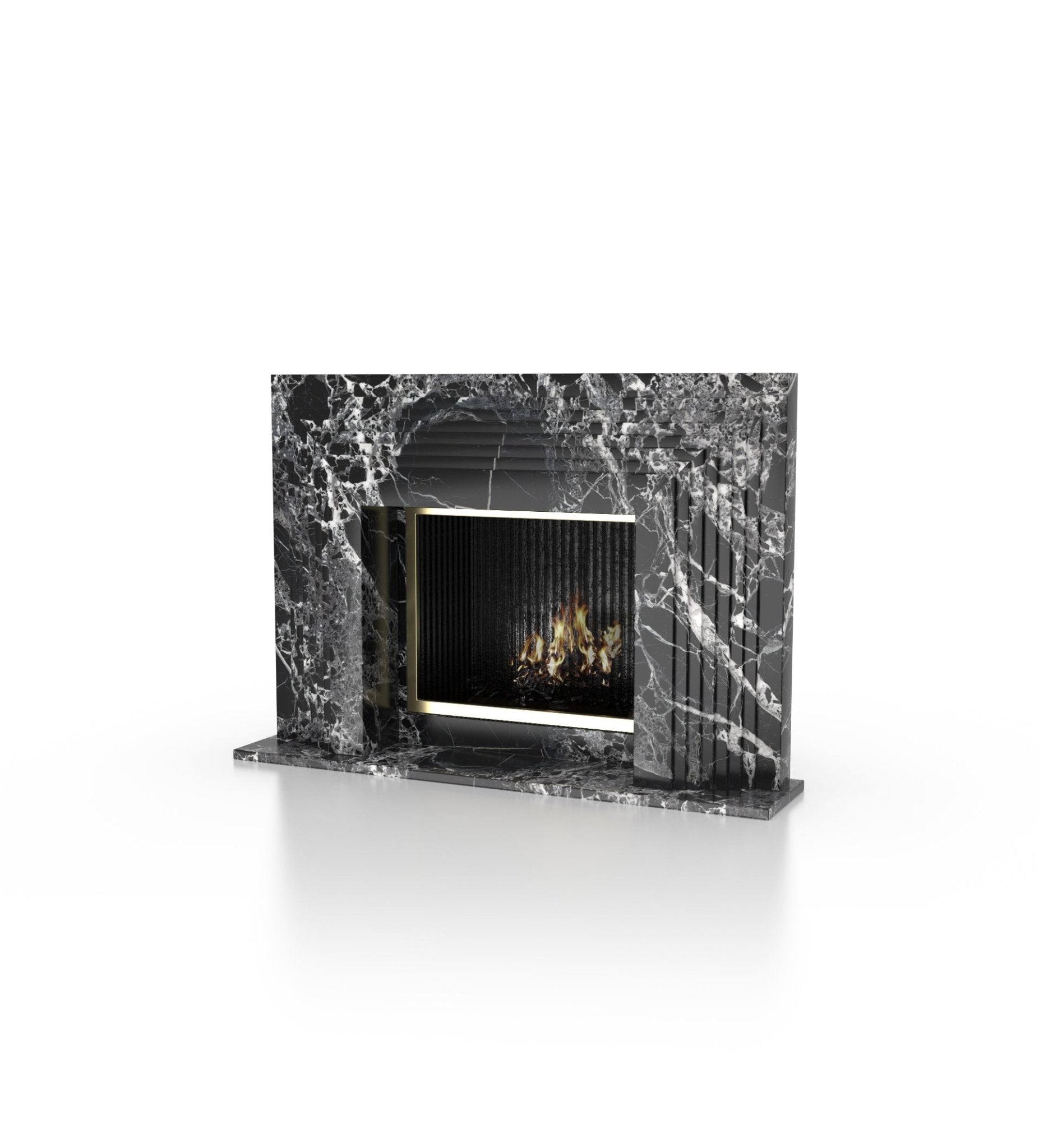 La Gigi 72 Marble Stone Fireplace