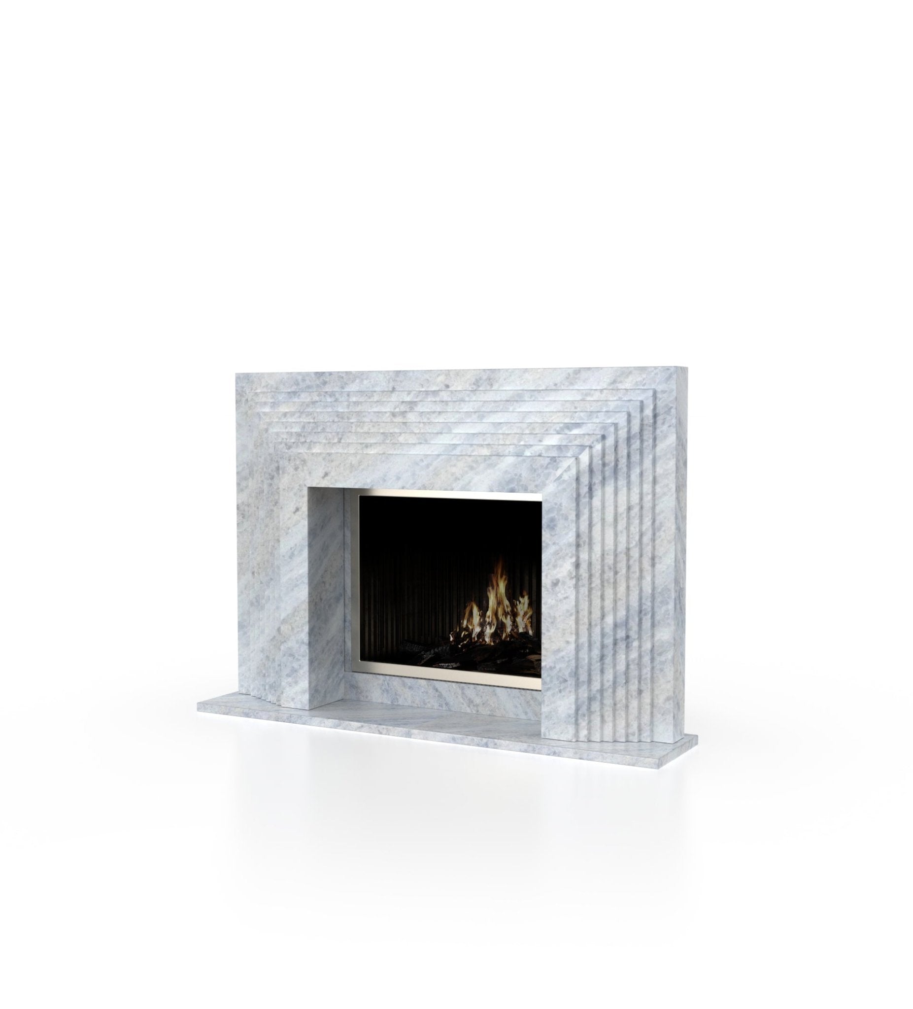 La Gigi 72 Marble Stone Fireplace