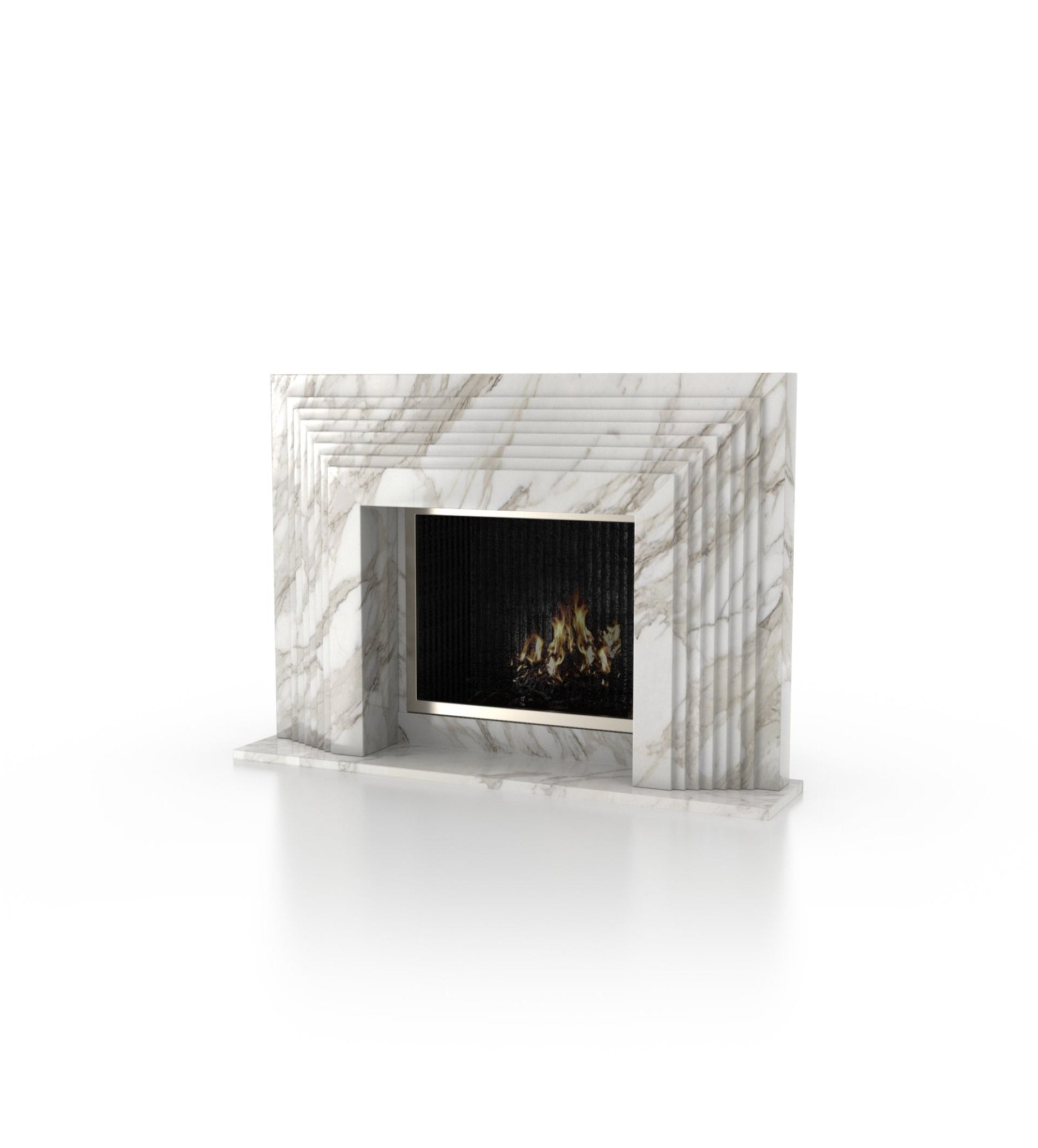 La Gigi 72 Marble Stone Fireplace