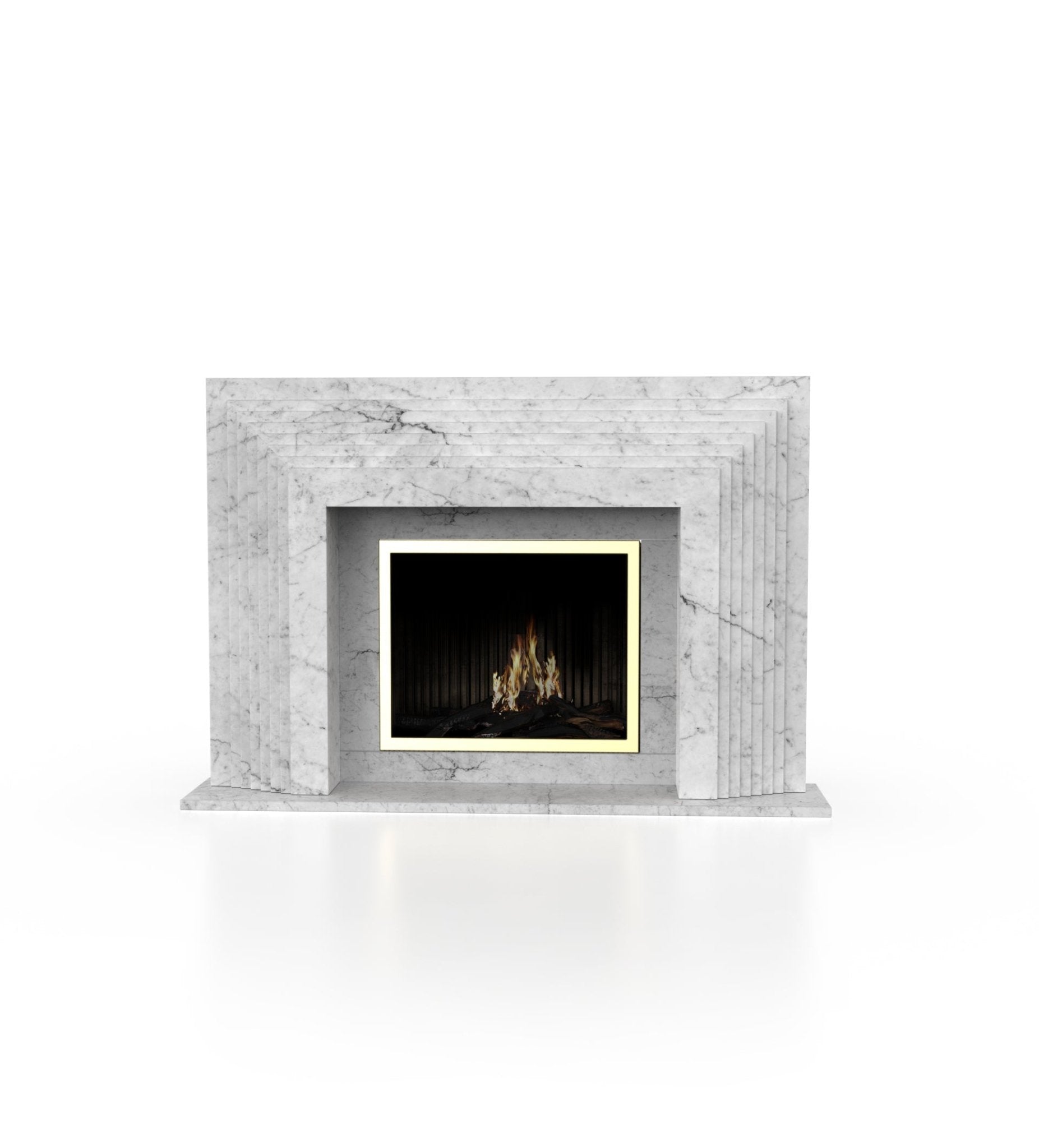 La Gigi 80 Marble Stone Fireplace
