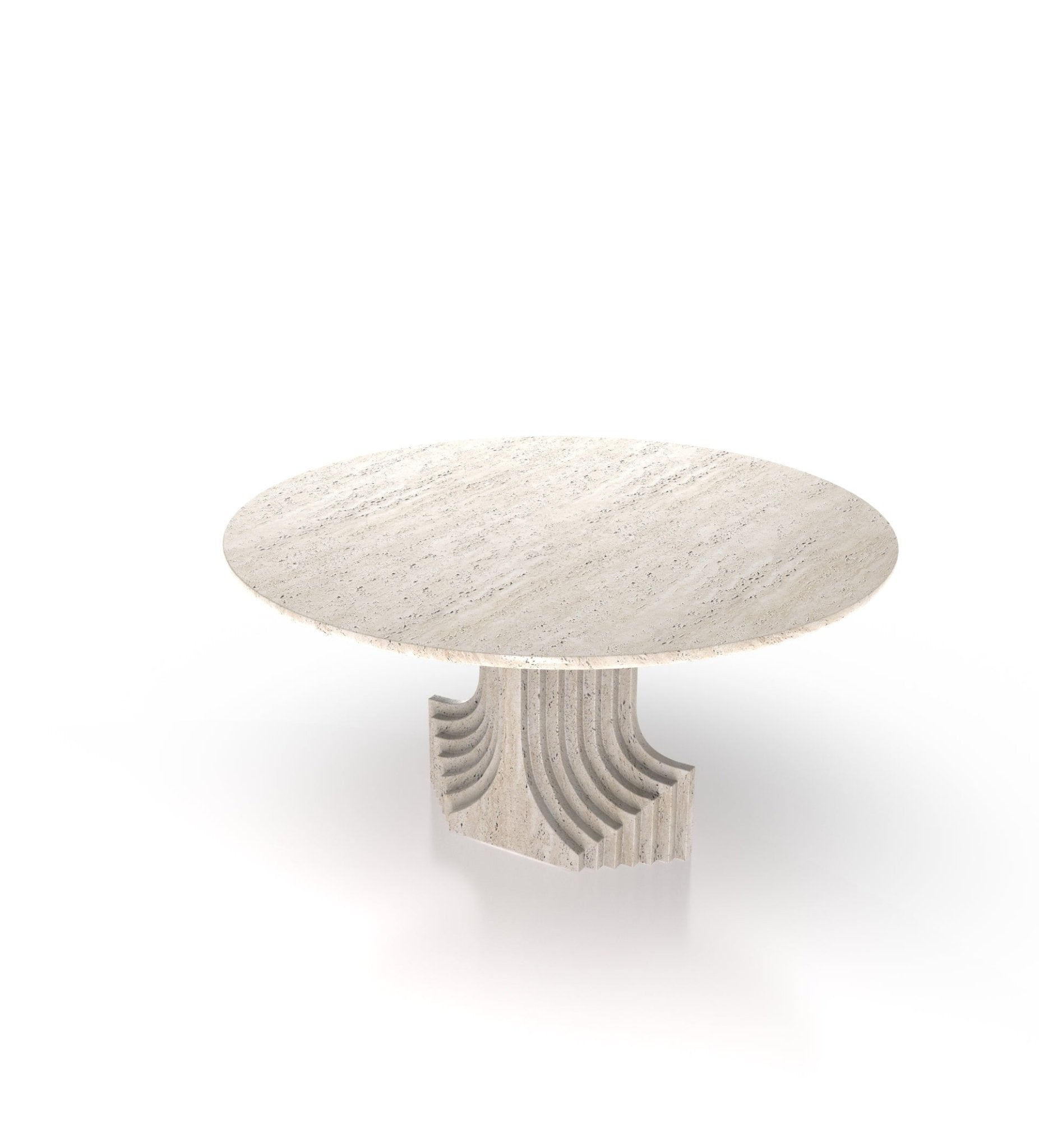 Round Top Marble Modern Stone Dining Table