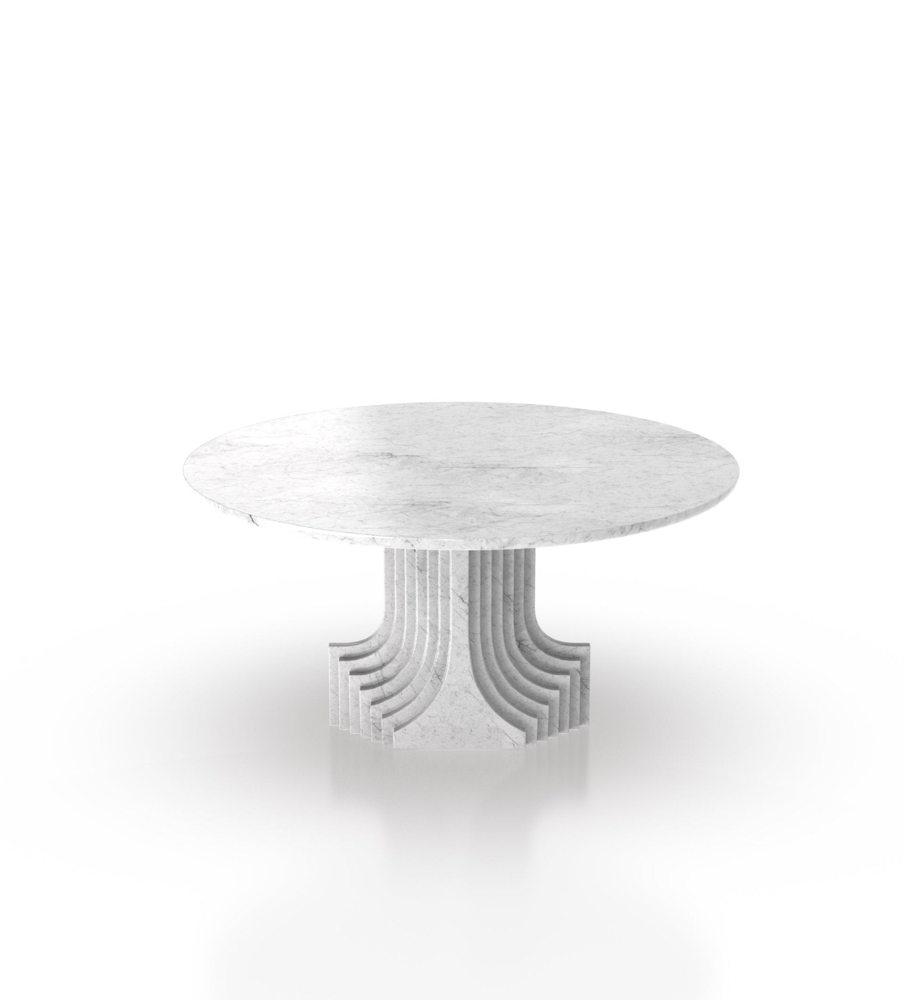 Round Top Marble Modern Stone Dining Table