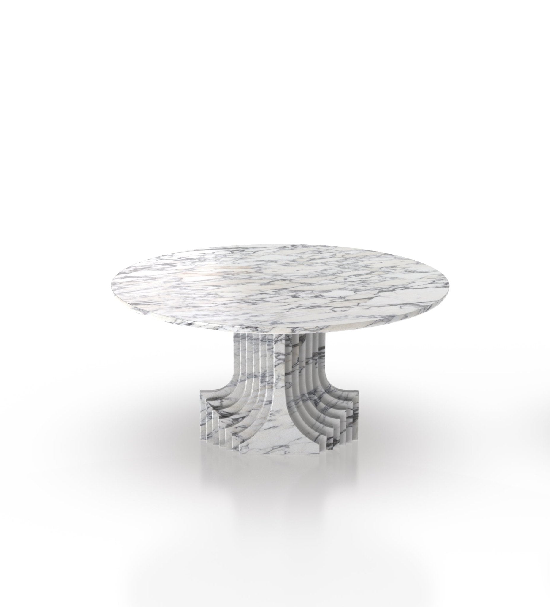 Round Top Marble Modern Stone Dining Table