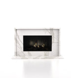 Calacatta Extra Marble Orion Fireplace Surround - Centered Front View | Stonegems
