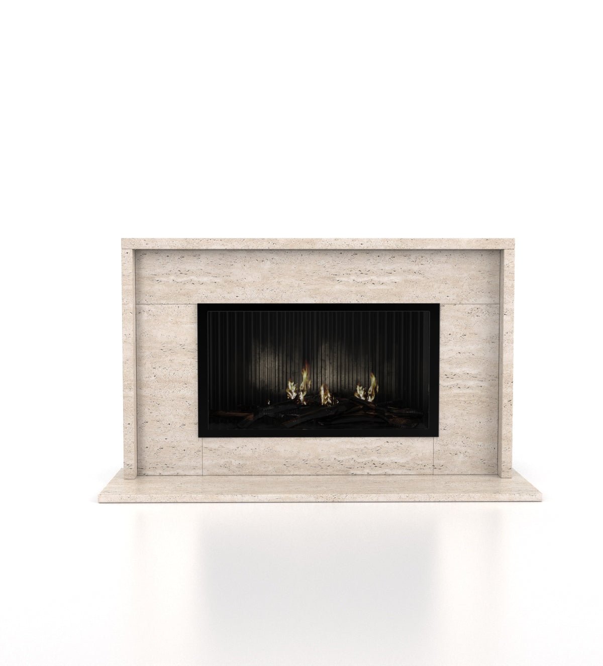 Orion Marble Stone Fireplace with Mantel & Surround