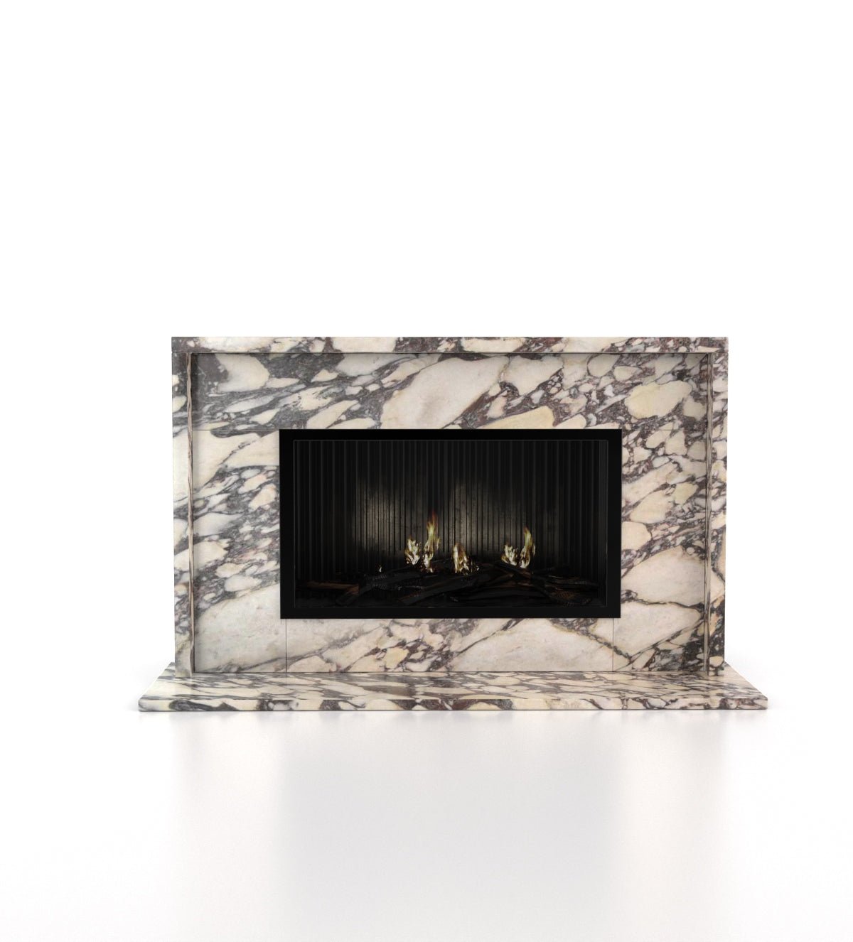 Orion Marble Stone Fireplace with Mantel & Surround