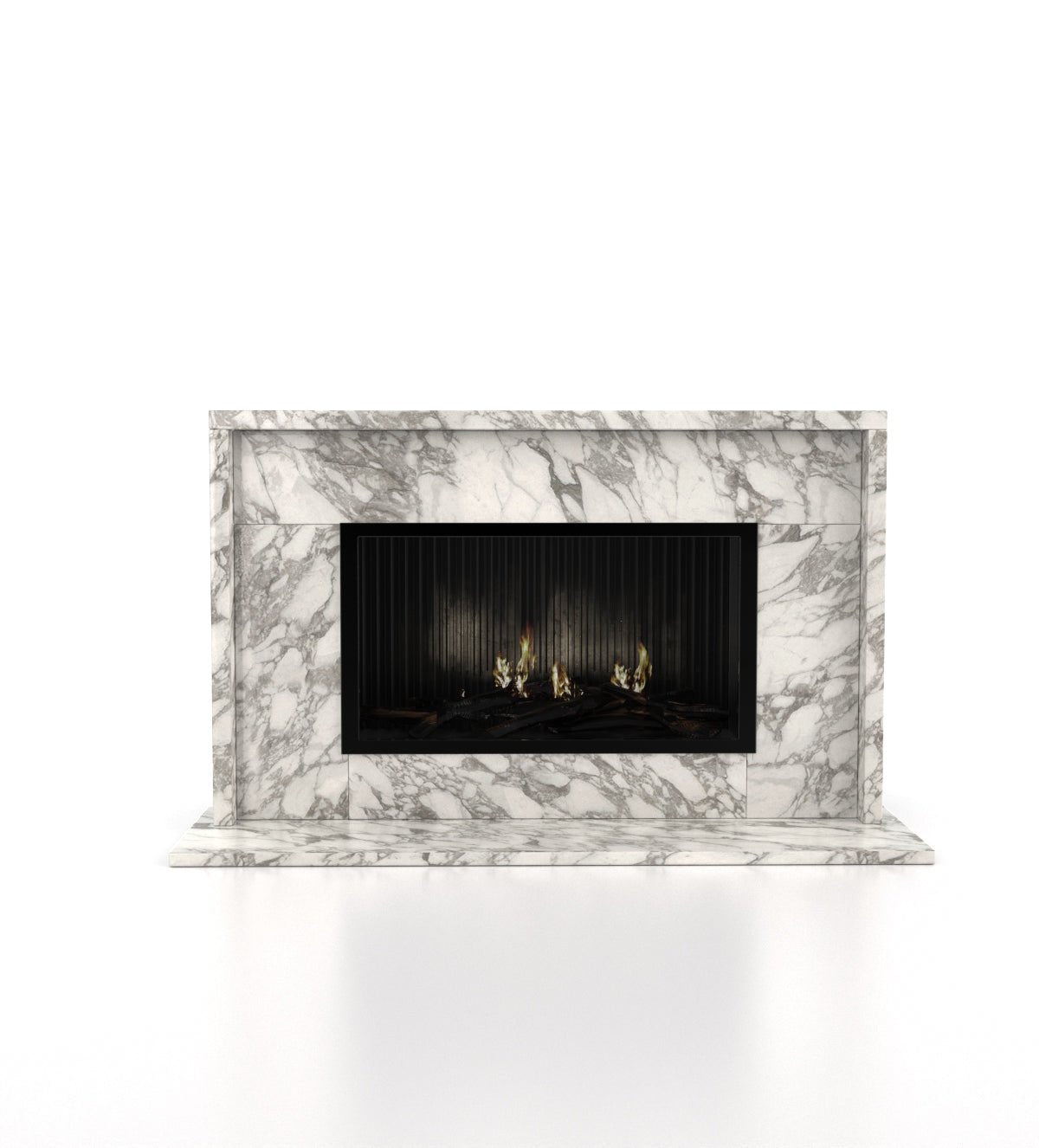 Orion Marble Stone Fireplace with Mantel & Surround
