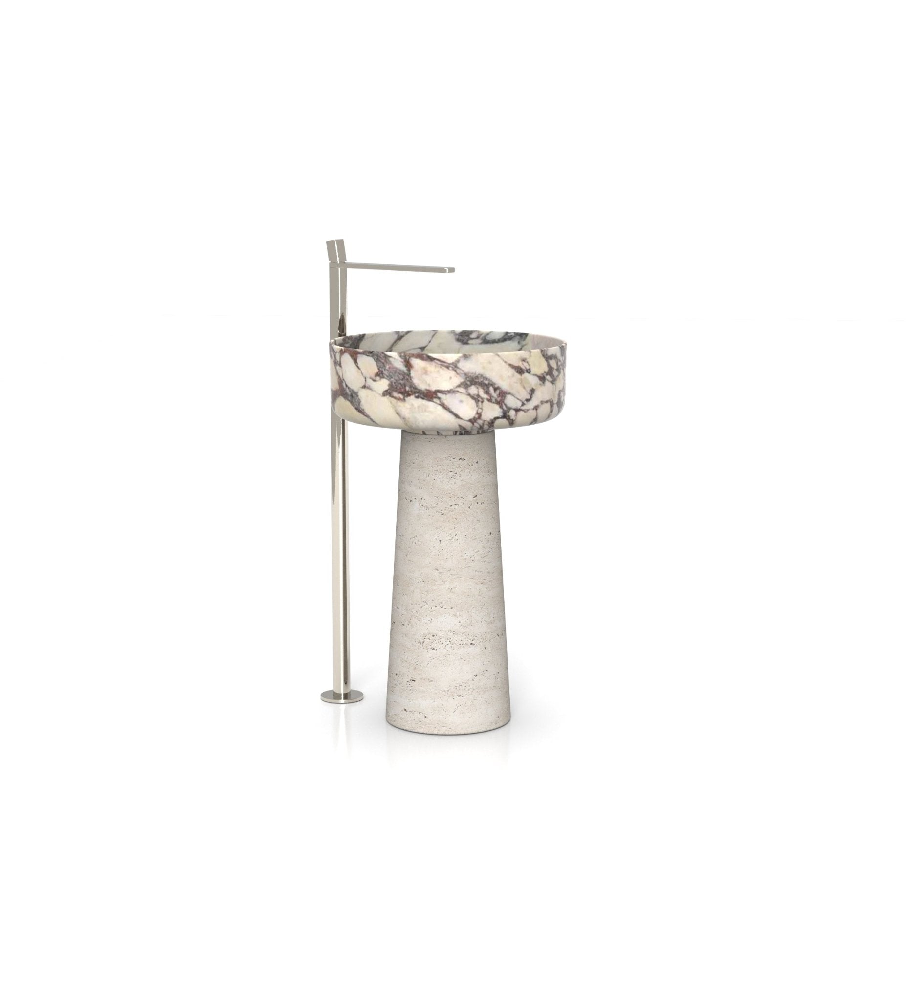 Calacatta Marble Penelope Washbasin - Three Quarter View | Stonegems