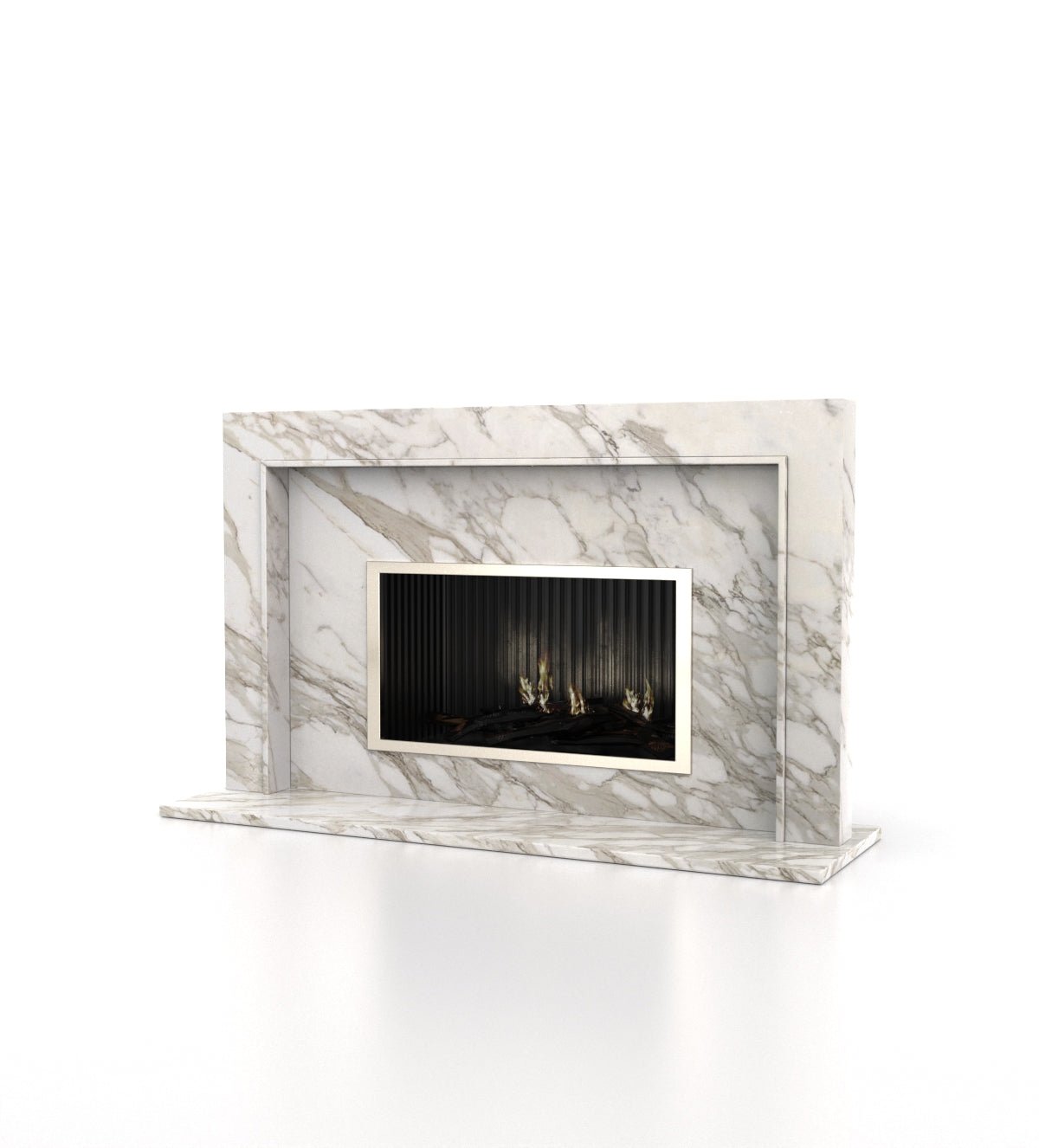 Perseus Marble Stone Fireplace