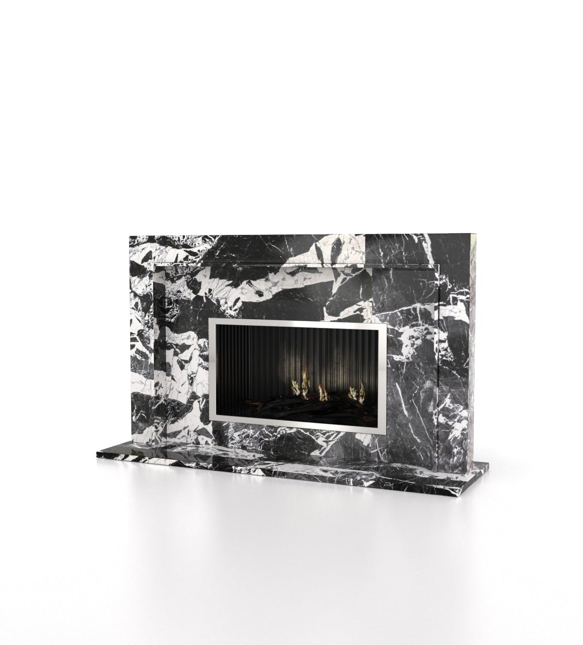 Perseus Marble Stone Fireplace