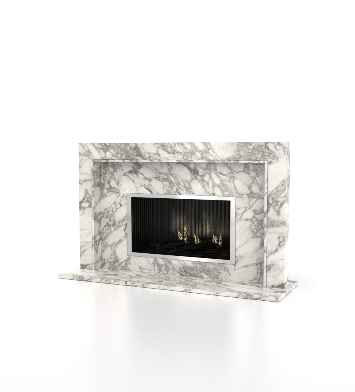 Perseus Marble Stone Fireplace