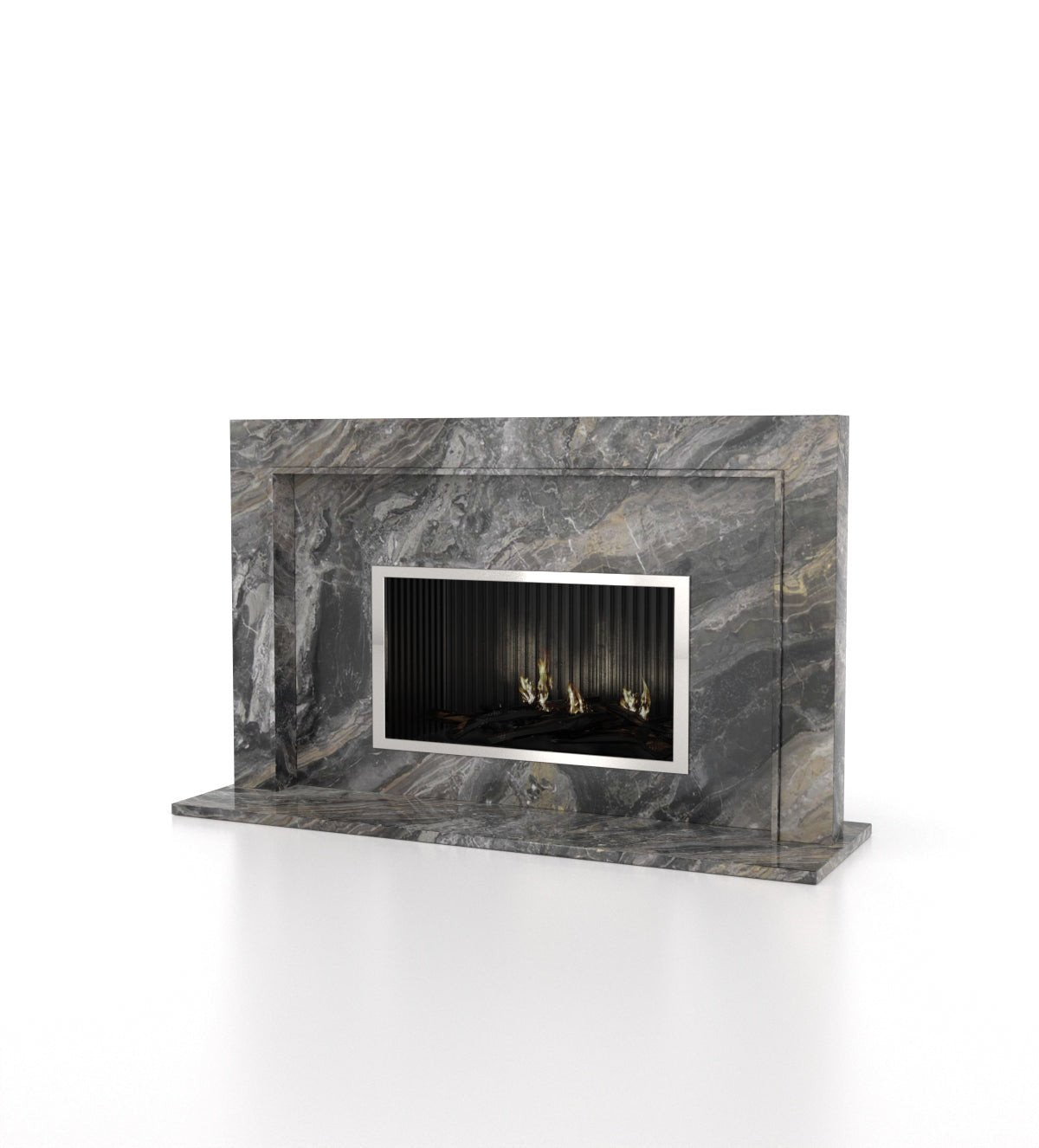 Perseus Marble Stone Fireplace