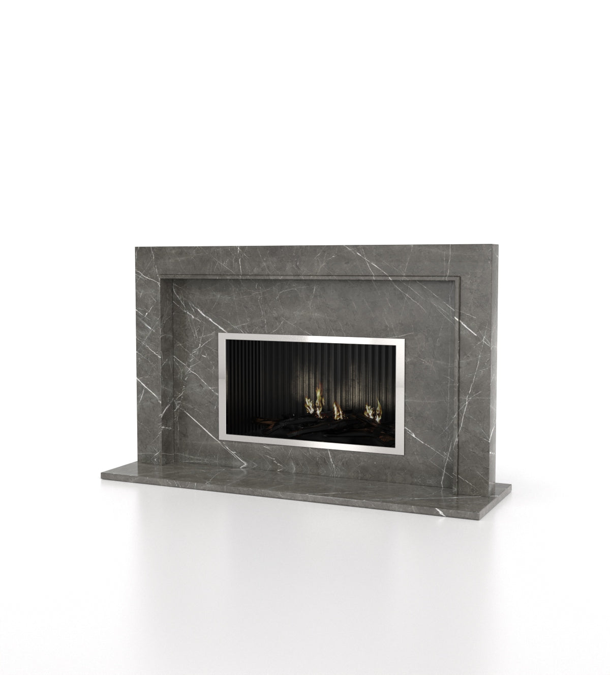 Perseus Marble Stone Fireplace