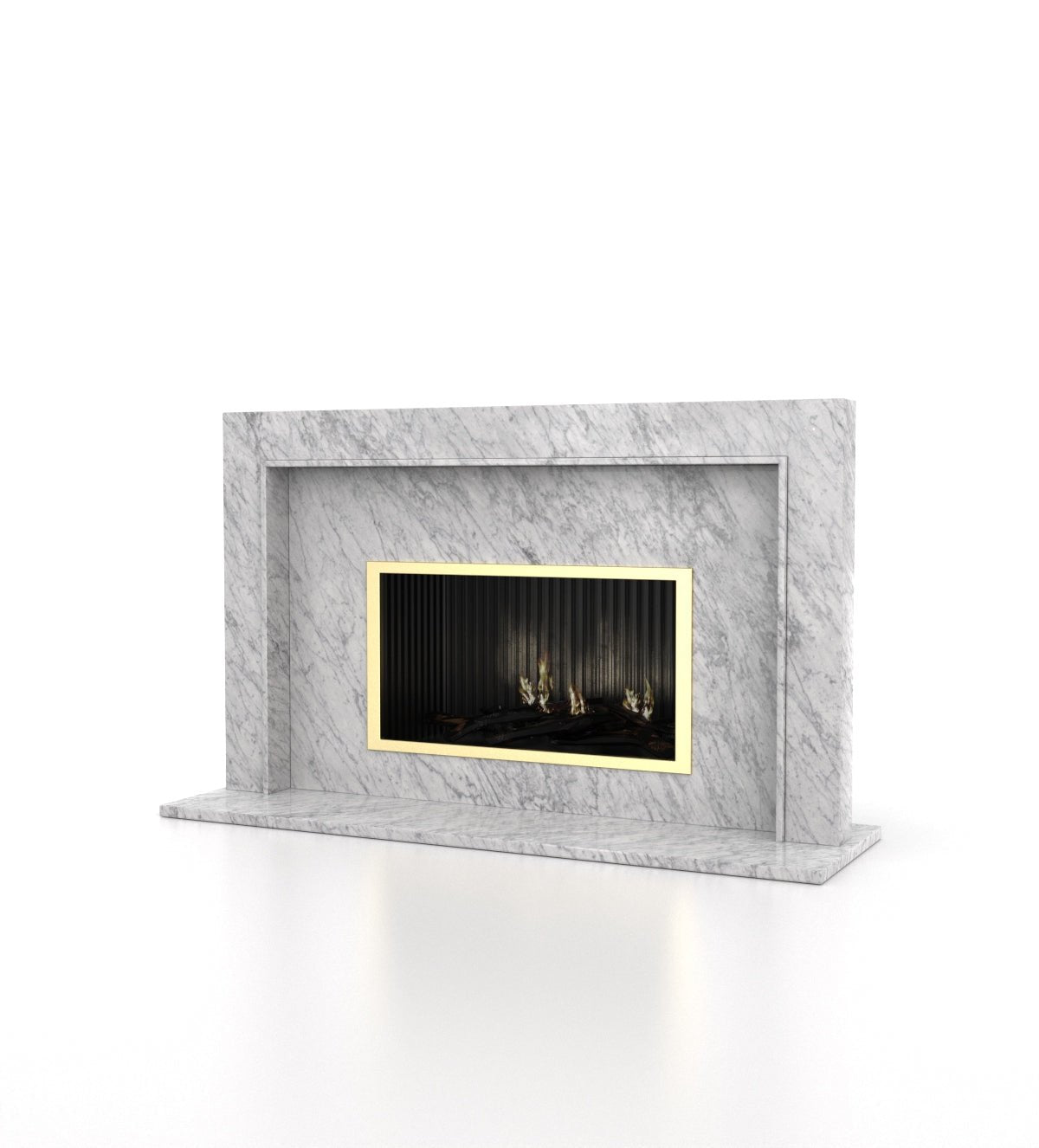 Perseus Marble Stone Fireplace