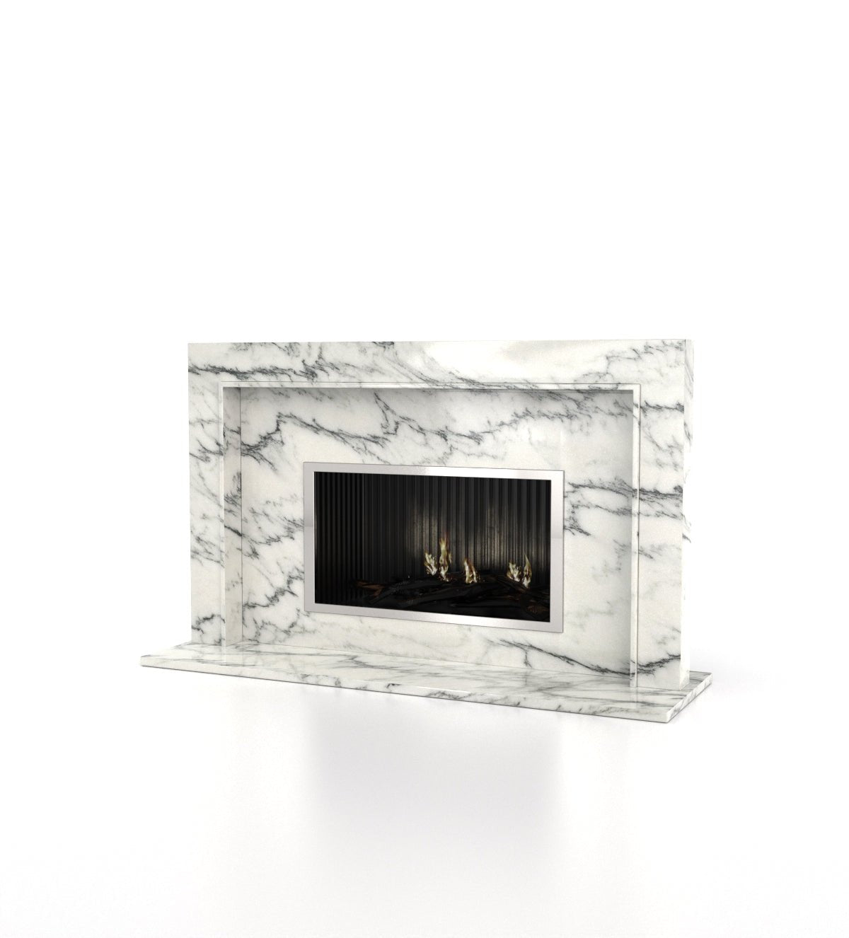 Perseus Marble Stone Fireplace